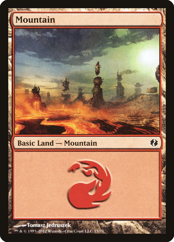 Mountain (75) [Duel Decks: Venser vs. Koth] | Exor Games Bridgewater