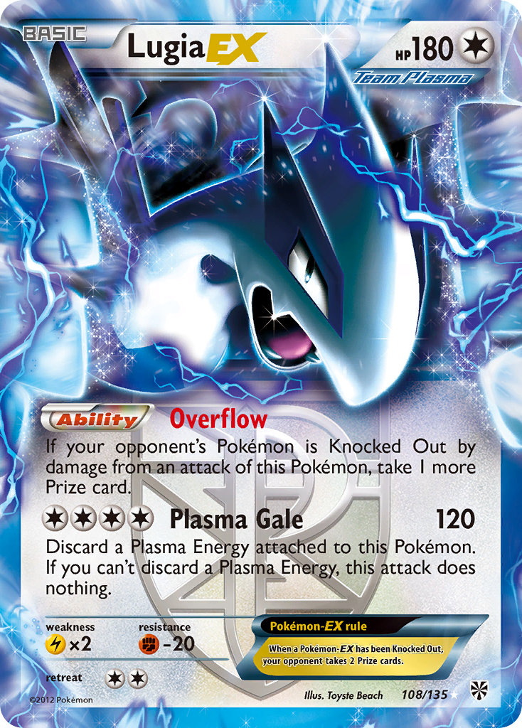 Lugia EX (108/135) [Black & White: Plasma Storm] | Exor Games Bridgewater