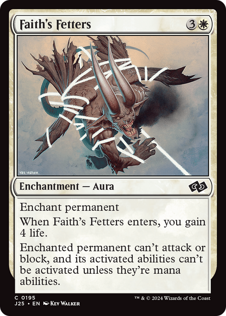 Faith's Fetters [Foundations Jumpstart] | Exor Games Bridgewater