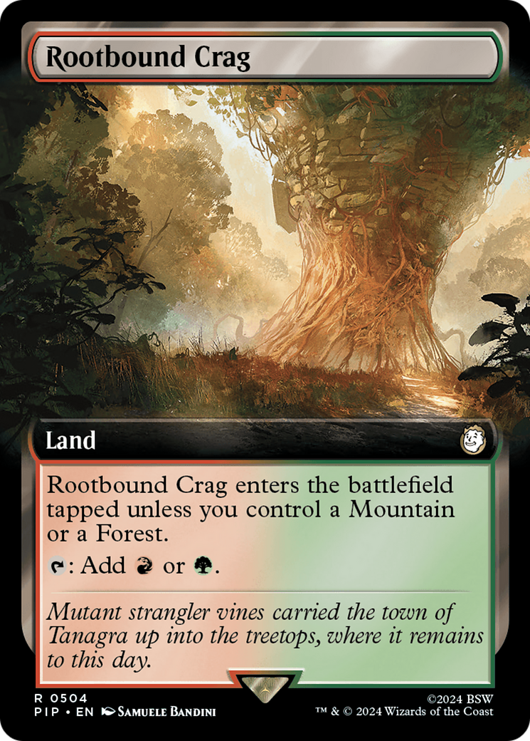 Rootbound Crag (Extended Art) [Fallout] | Exor Games Bridgewater