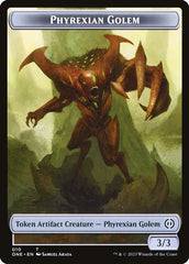 Phyrexian Goblin // Phyrexian Golem Double-Sided Token [Phyrexia: All Will Be One Tokens] | Exor Games Bridgewater