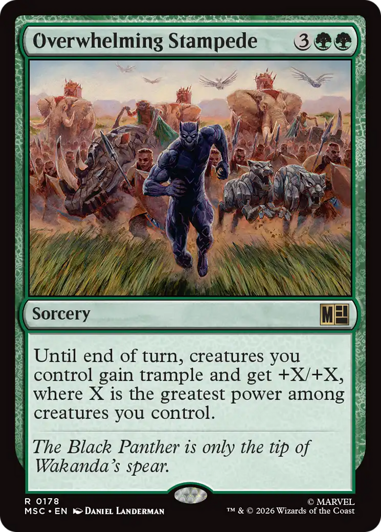 Overwhelming Stampede (Surge Foil) [Marvel Super Heroes Commander] | Exor Games Bridgewater