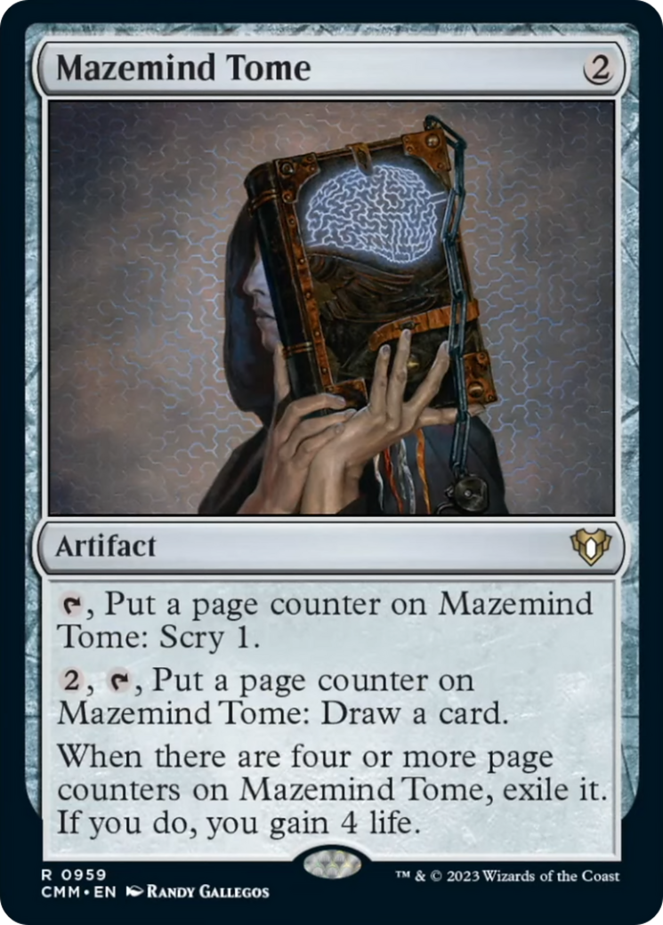 Mazemind Tome [Commander Masters] | Exor Games Bridgewater