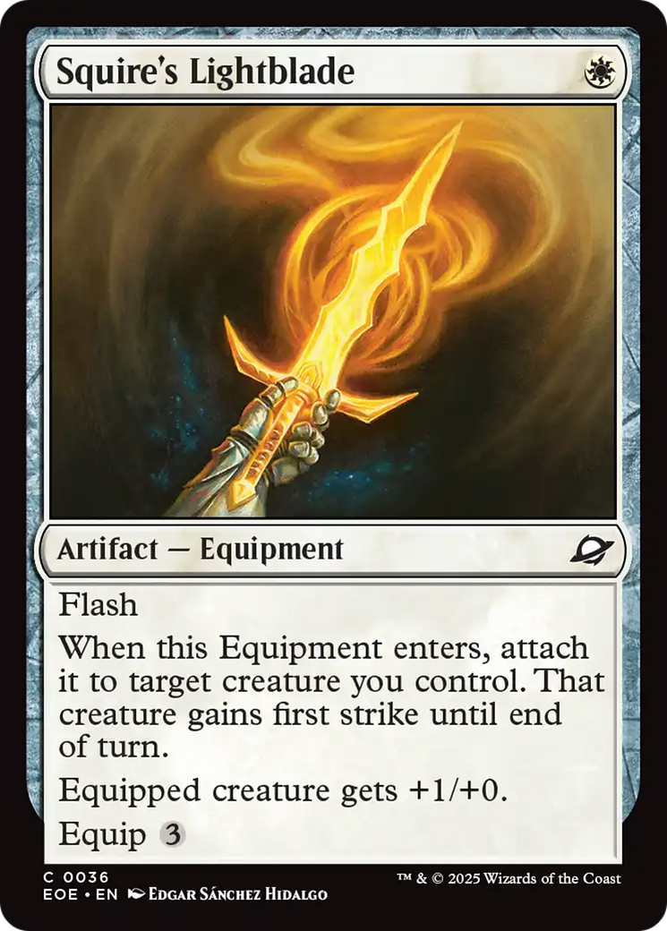 Squire's Lightblade [Edge of Eternities] | Exor Games Bridgewater