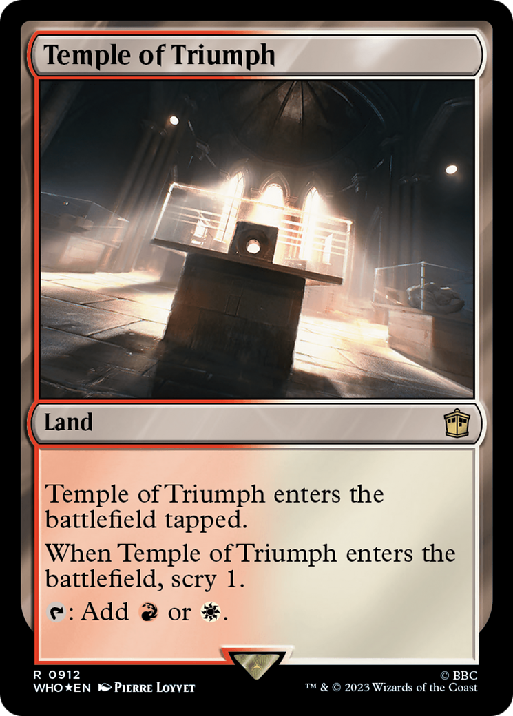 Temple of Triumph (Surge Foil) [Doctor Who] | Exor Games Bridgewater