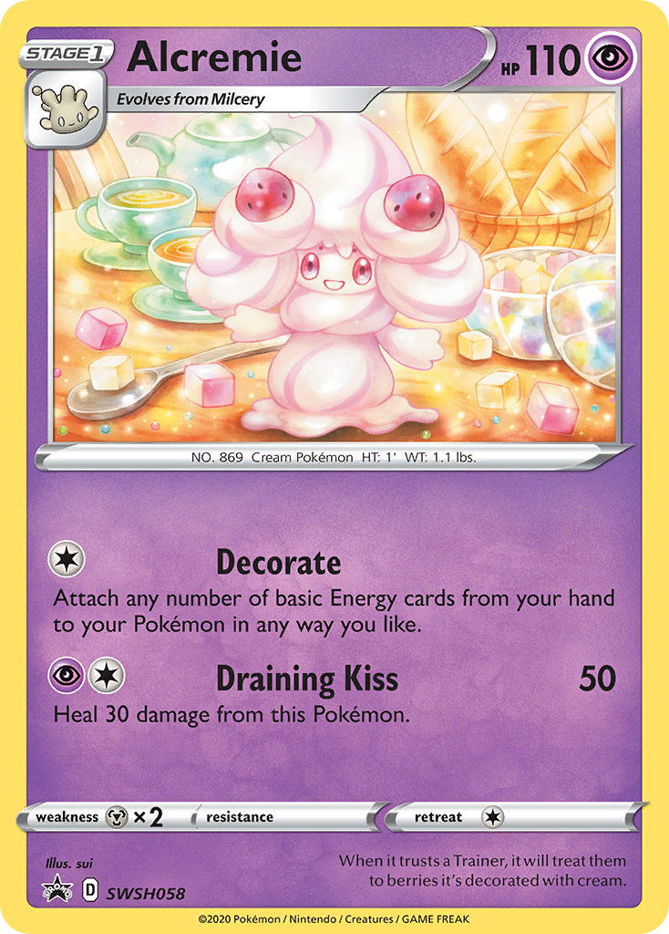 Alcremie (SWSH058) [Sword & Shield: Black Star Promos] | Exor Games Bridgewater