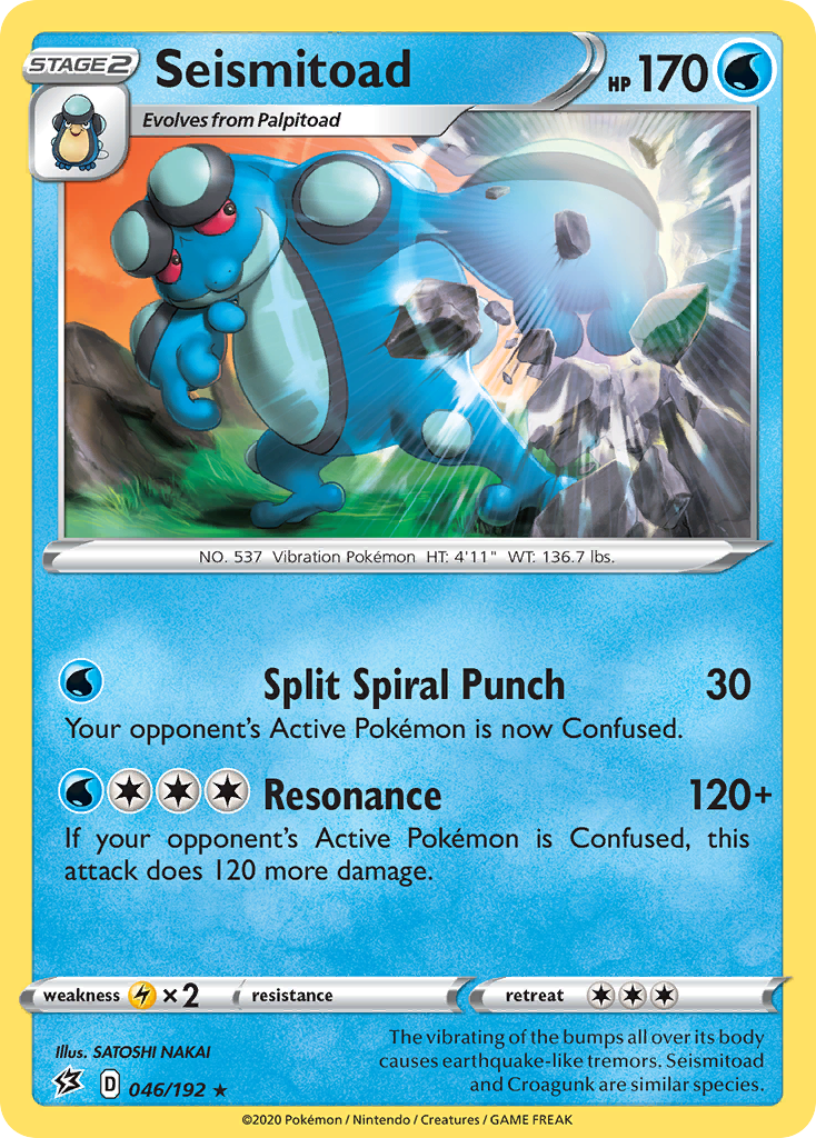 Seismitoad (046/192) [Sword & Shield: Rebel Clash] | Exor Games Bridgewater