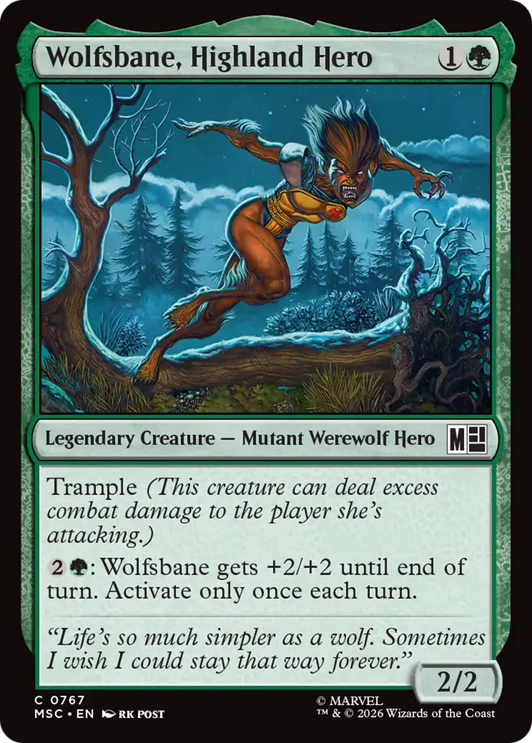 Wolfsbane, Highland Hero [Marvel Super Heroes Commander] | Exor Games Bridgewater