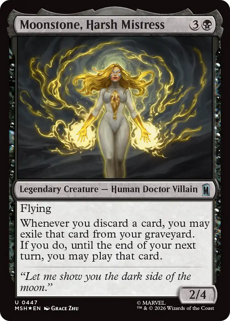 Moonstone, Harsh Mistress (Surge Foil) [Marvel Super Heroes] | Exor Games Bridgewater