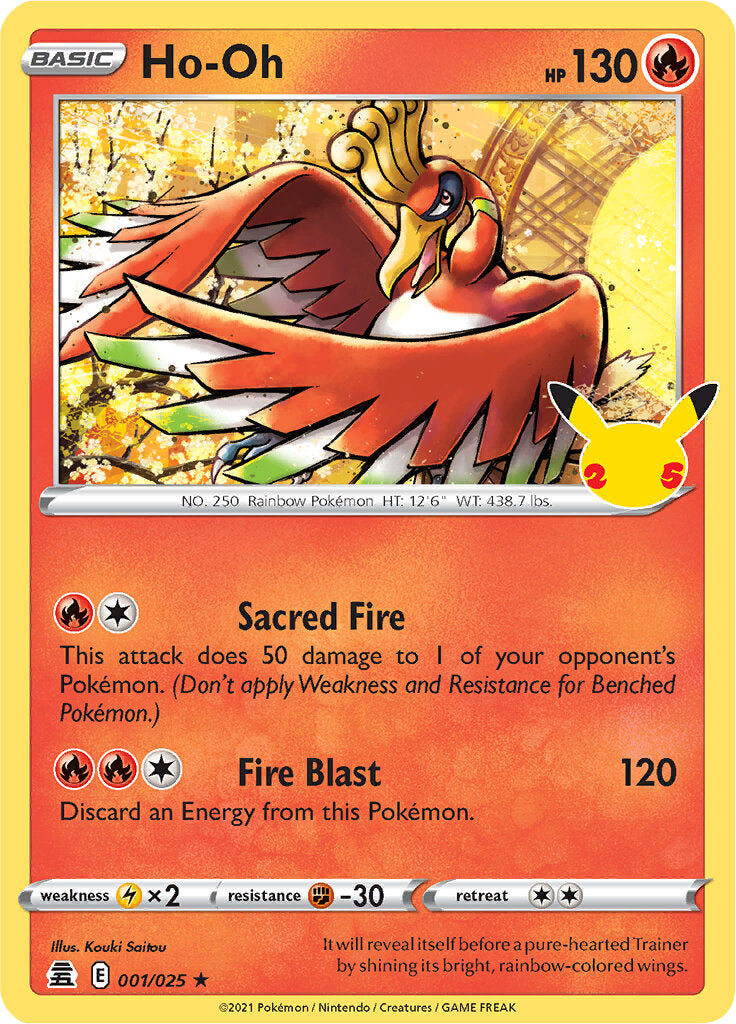 Ho-oh (001/025) [Celebrations: 25th Anniversary] | Exor Games Bridgewater