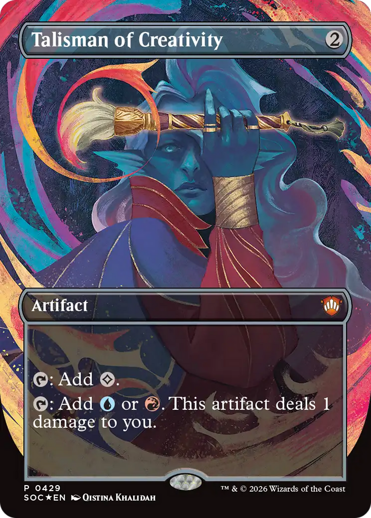 Talisman of Creativity (Borderless) [Secrets of Strixhaven Commander] | Exor Games Bridgewater