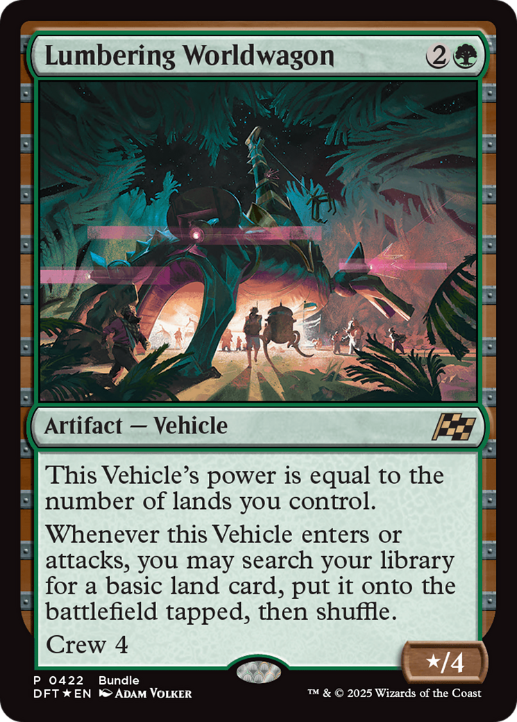 Lumbering Worldwagon (Bundle) [Aetherdrift Promos] | Exor Games Bridgewater