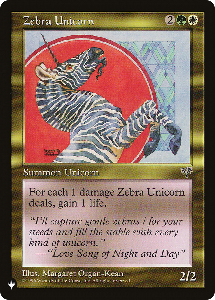 Zebra Unicorn [The List] | Exor Games Bridgewater