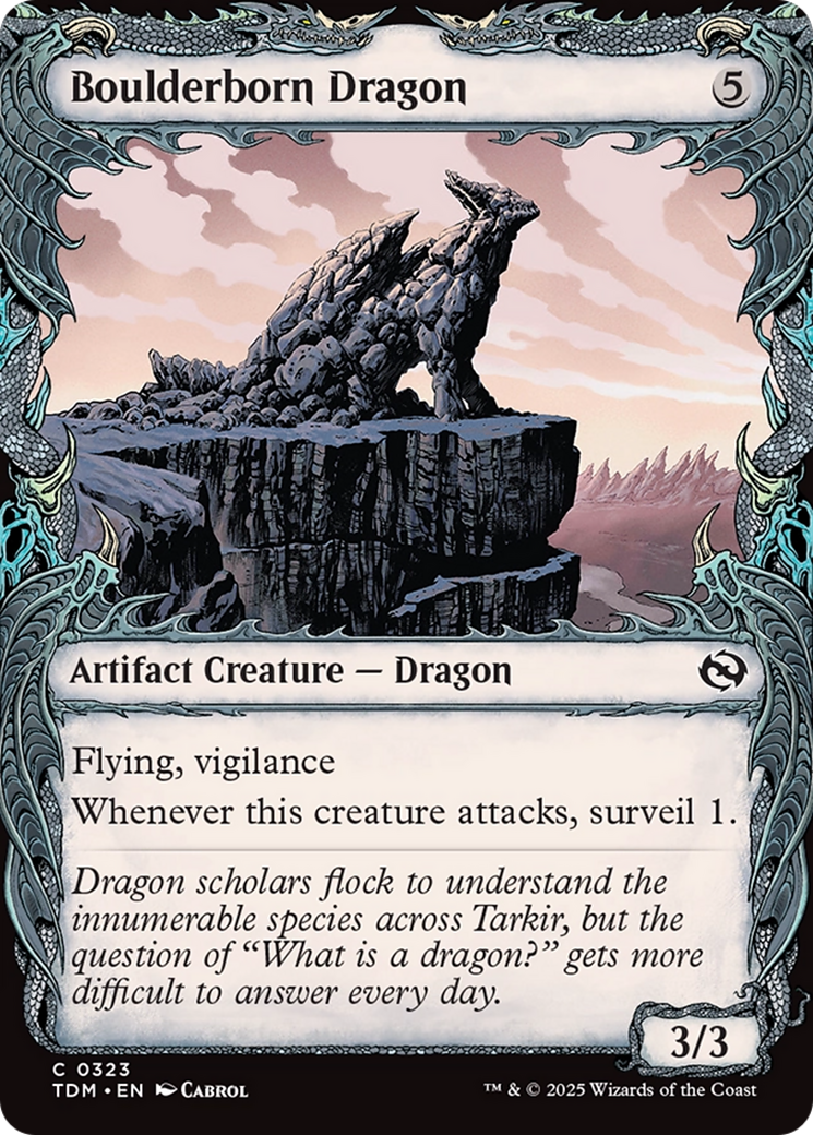 Boulderborn Dragon (Showcase) [Tarkir: Dragonstorm] | Exor Games Bridgewater