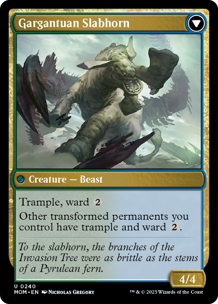Invasion of Pyrulea // Gargantuan Slabhorn [March of the Machine] | Exor Games Bridgewater