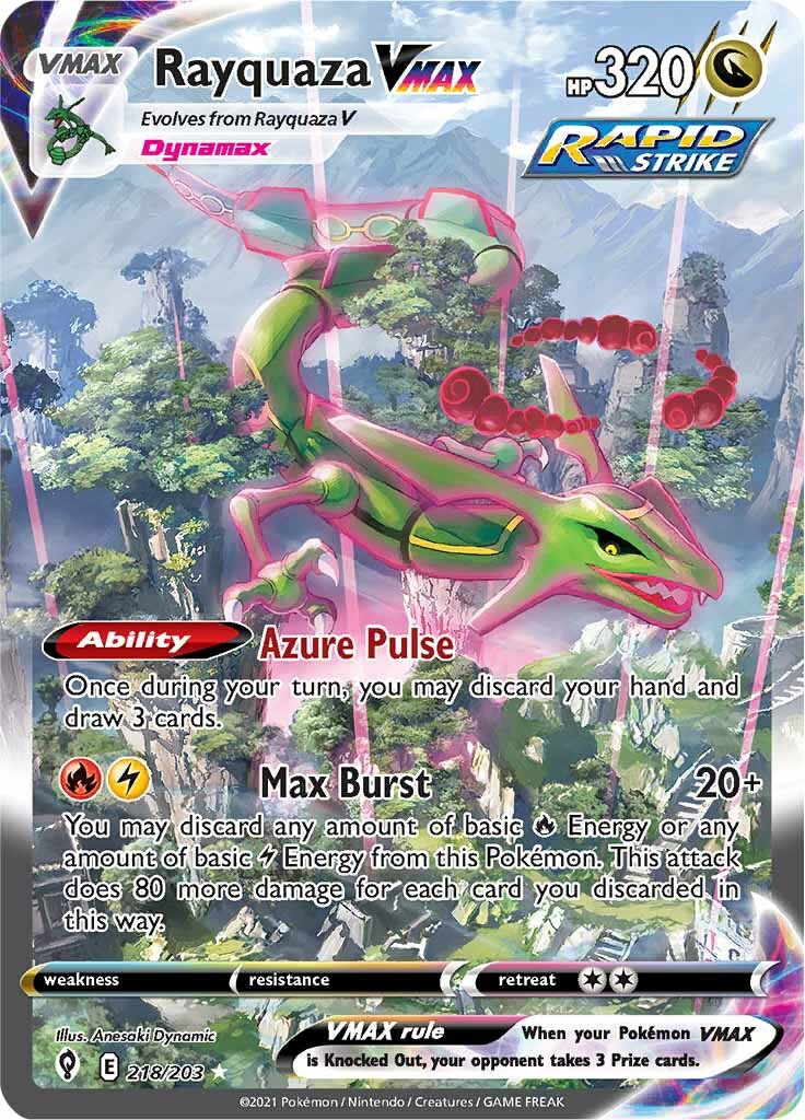 Rayquaza VMAX (218/203) [Sword & Shield: Evolving Skies] | Exor Games Bridgewater