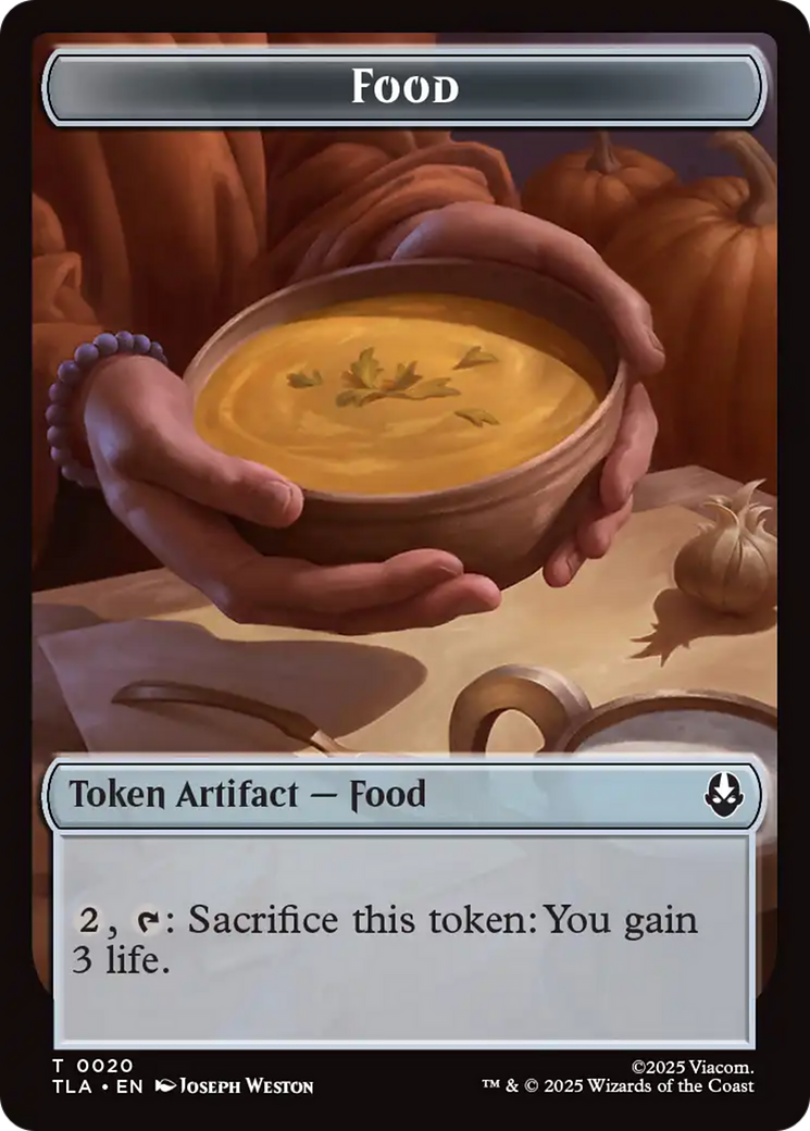 Food (0020) // Ally (0007) Double-Sided Token [Avatar: The Last Airbender Tokens] | Exor Games Bridgewater