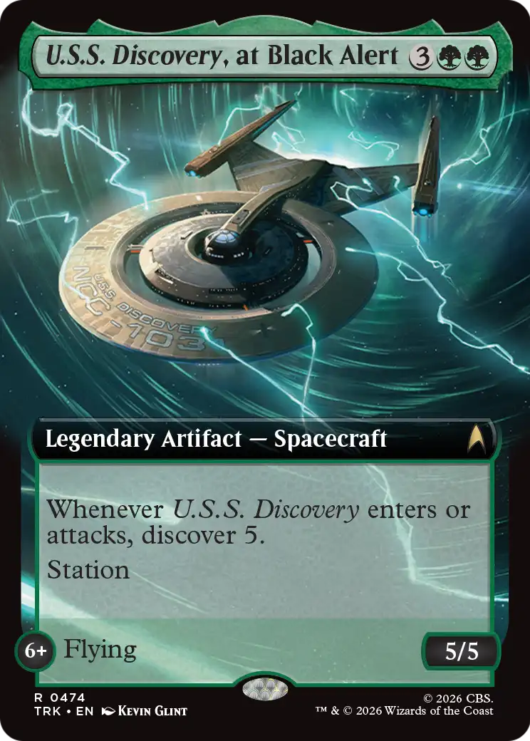 U.S.S. Discovery, at Black Alert (Extended Art) [Star Trek] | Exor Games Bridgewater