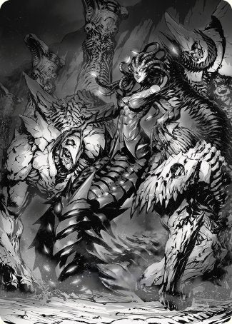 Vraska, Betrayal's Sting Art Card [Phyrexia: All Will Be One Art Series] | Exor Games Bridgewater