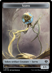 Soldier // Servo Double-Sided Token [Commander Masters Tokens] | Exor Games Bridgewater