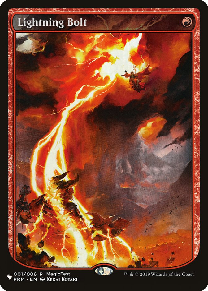 Lightning Bolt (001/006) [The List] | Exor Games Bridgewater