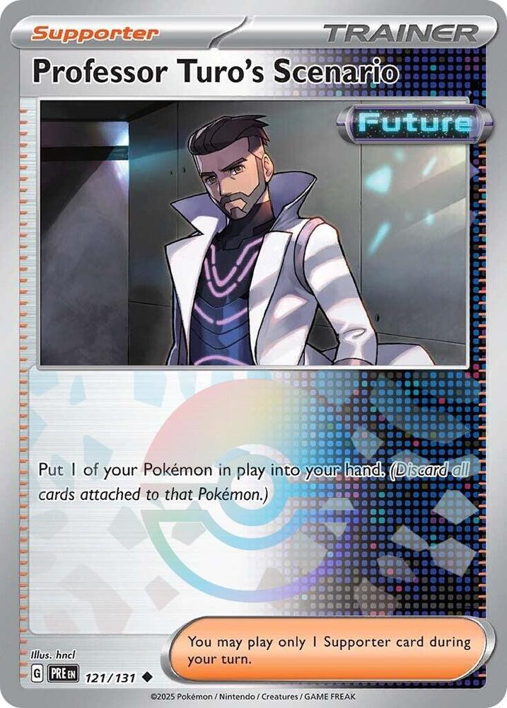 Professor Turo's Scenario (121/131) (Poke Ball Pattern) [Scarlet & Violet: Prismatic Evolutions] | Exor Games Bridgewater