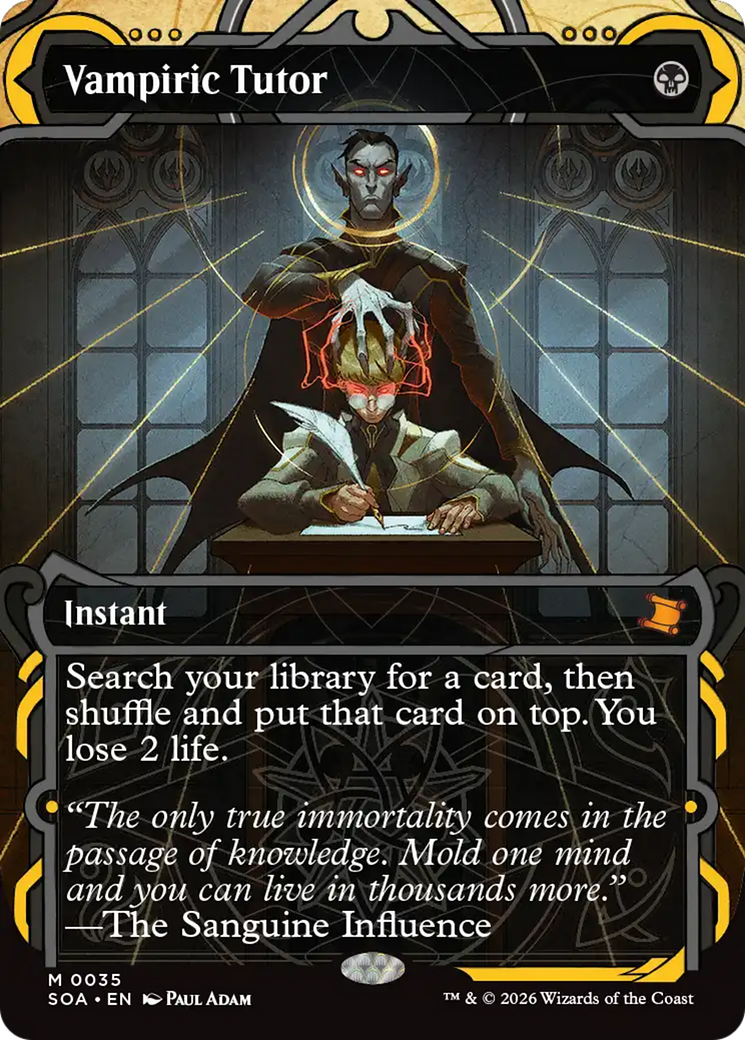 Vampiric Tutor [Secrets of Strixhaven: Mystical Archive] | Exor Games Bridgewater