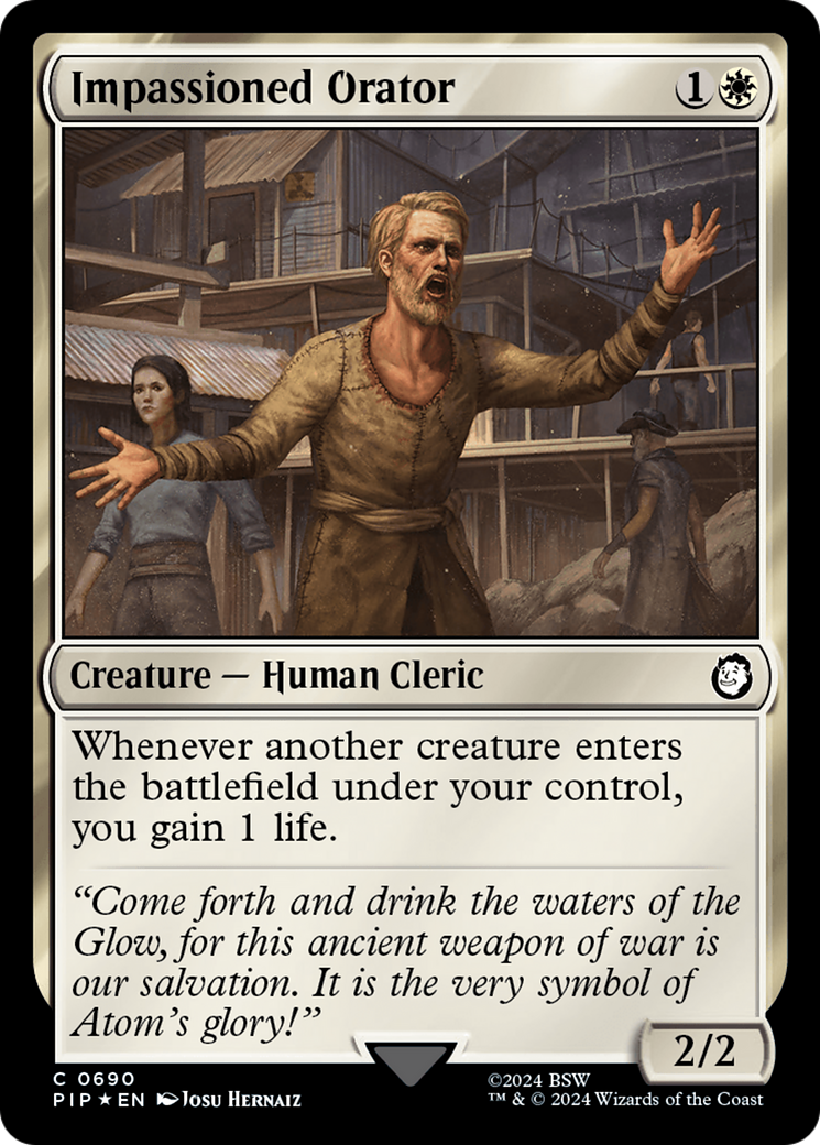 Impassioned Orator (Surge Foil) [Fallout] | Exor Games Bridgewater