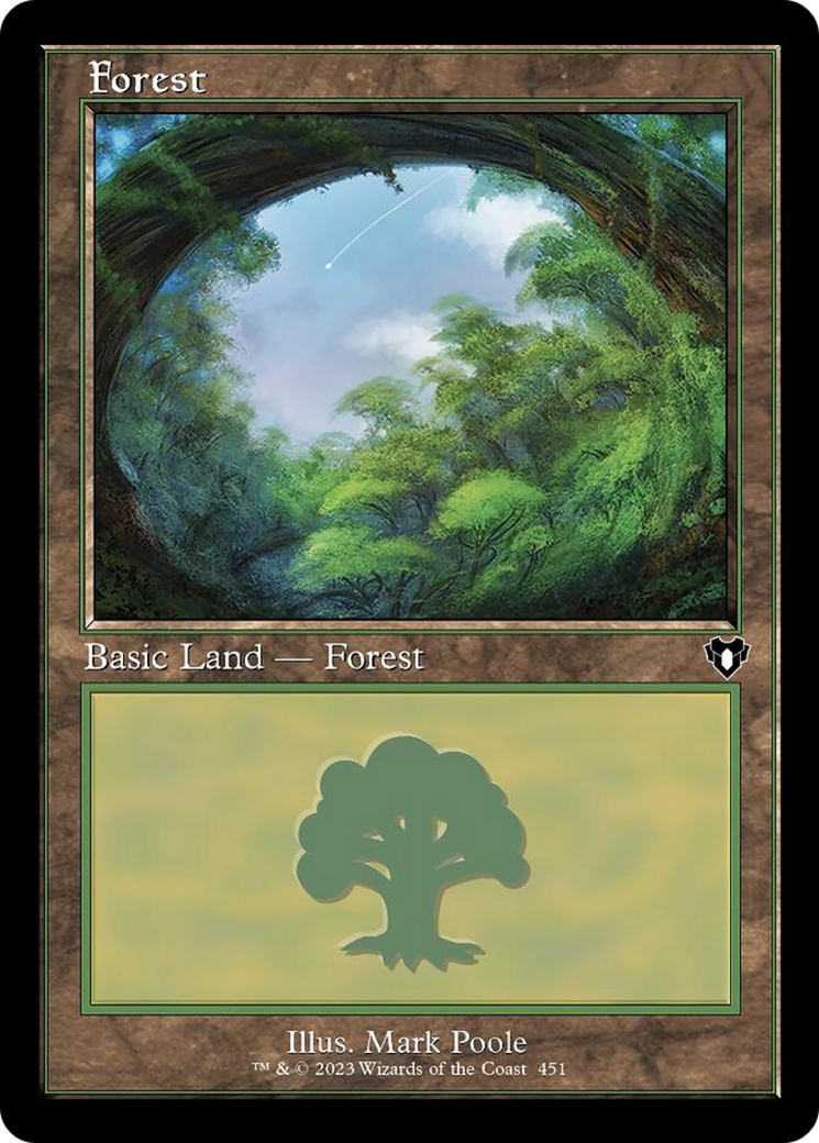 Forest (451) (Retro) [Commander Masters] | Exor Games Bridgewater