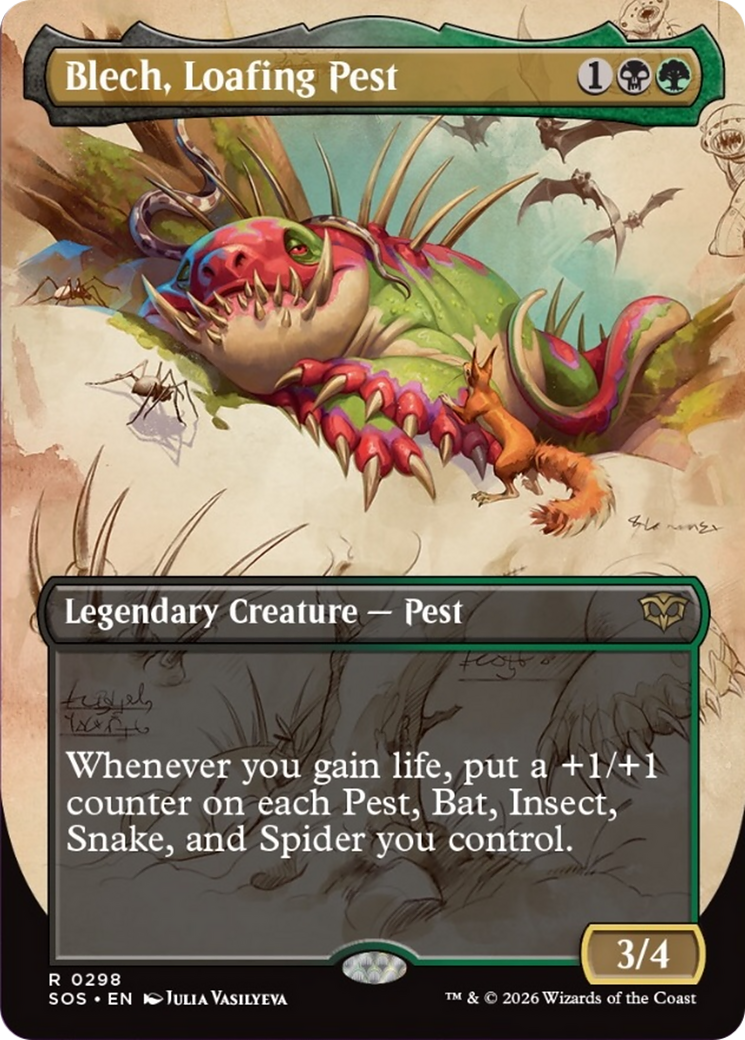 Blech, Loafing Pest (Borderless) [Secrets of Strixhaven] | Exor Games Bridgewater