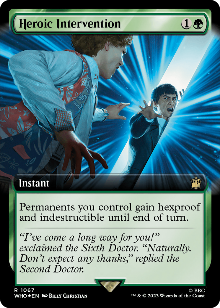 Heroic Intervention (Extended Art) (Surge Foil) [Doctor Who] | Exor Games Bridgewater