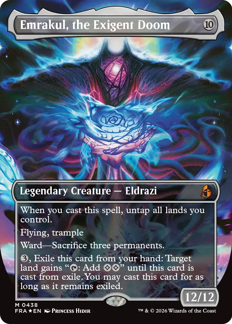 Emrakul, the Exigent Doom (Borderless) [Reality Fracture] | Exor Games Bridgewater