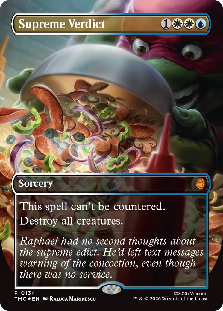 Supreme Verdict (Borderless) [Teenage Mutant Ninja Turtles Promos] | Exor Games Bridgewater