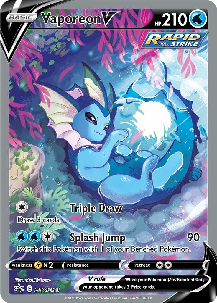 Vaporeon V (SWSH181) [Sword & Shield: Black Star Promos] | Exor Games Bridgewater