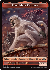 First Mate Ragavan // Treasure Double-Sided Token [Tarkir: Dragonstorm Commander Tokens] | Exor Games Bridgewater