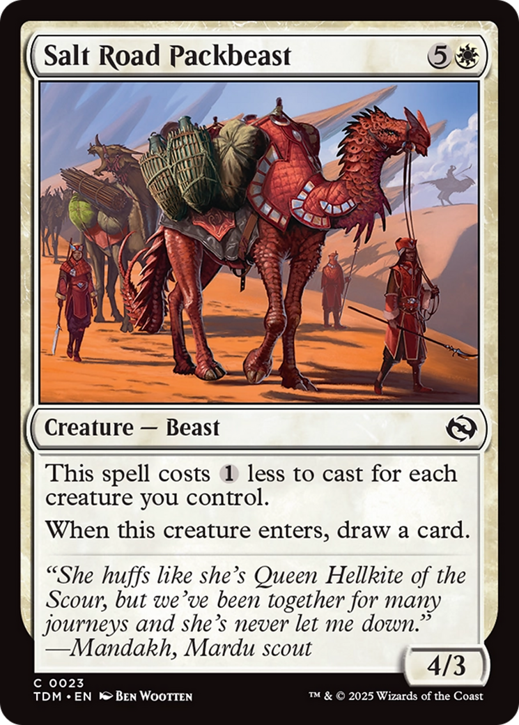 Salt Road Packbeast [Tarkir: Dragonstorm] | Exor Games Bridgewater