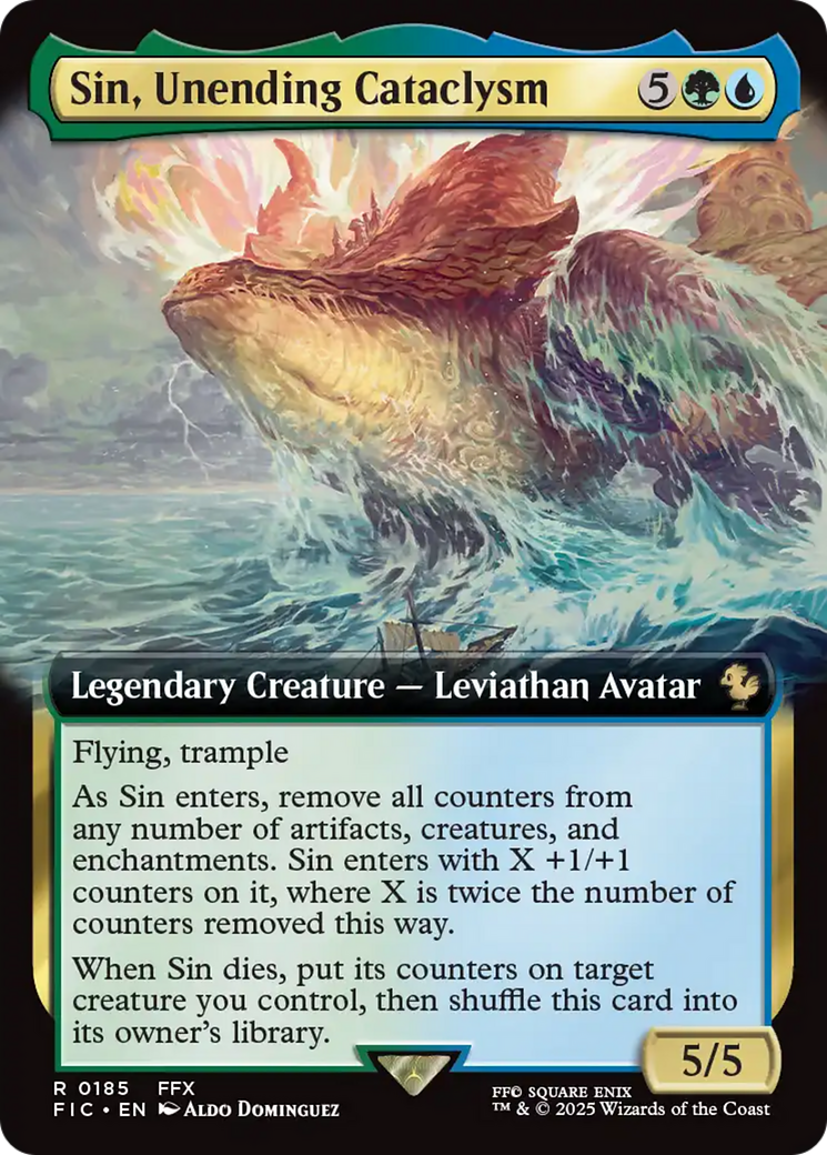 Sin, Unending Cataclysm (Extended Art) [FINAL FANTASY Commander] | Exor Games Bridgewater