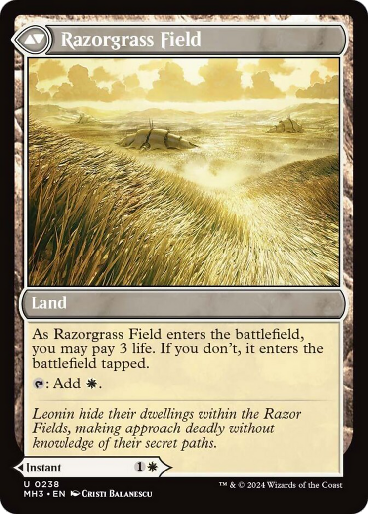 Razorgrass Ambush // Razorgrass Field [Modern Horizons 3] | Exor Games Bridgewater