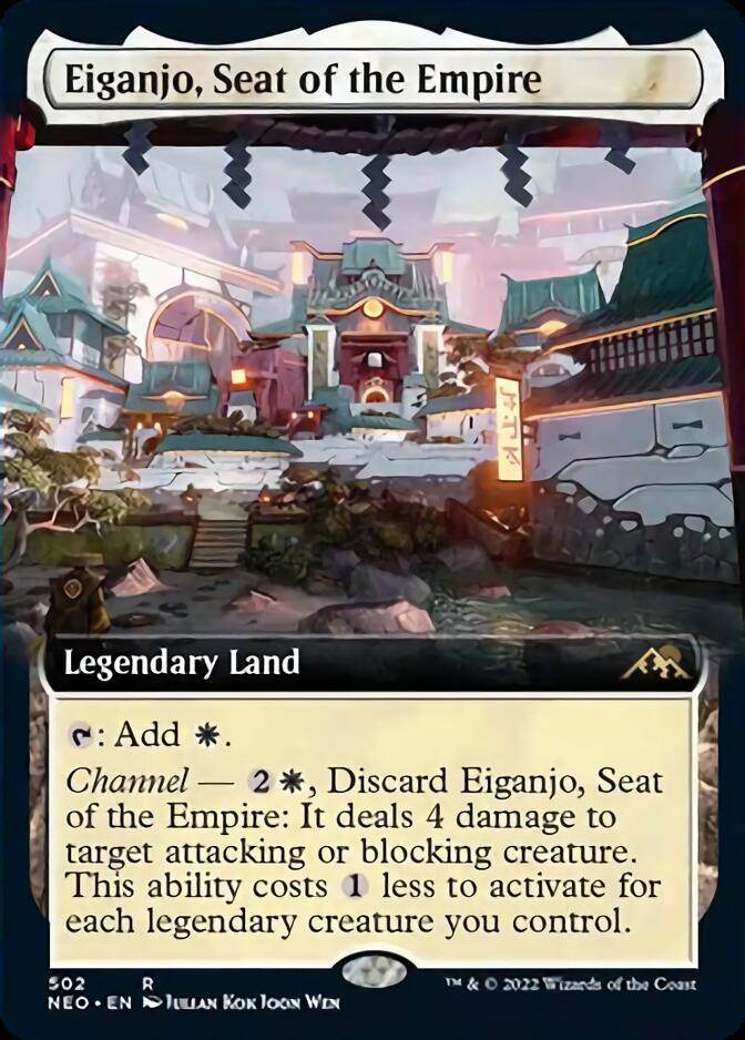 Eiganjo, Seat of the Empire (Extended Art) [Kamigawa: Neon Dynasty] | Exor Games Bridgewater