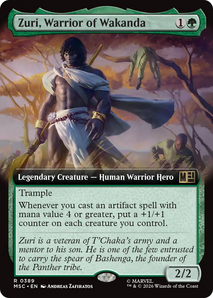 Zuri, Warrior of Wakanda (Extended Art) [Marvel Super Heroes Commander] | Exor Games Bridgewater