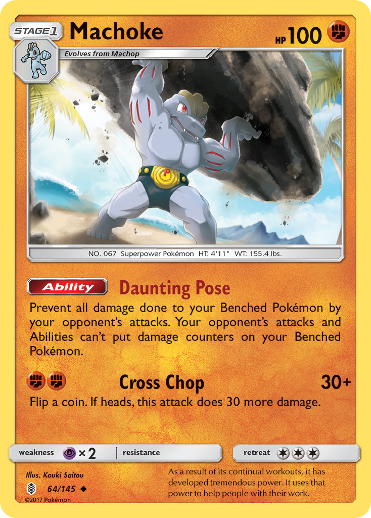 Machoke (64/145) [Sun & Moon: Guardians Rising] | Exor Games Bridgewater