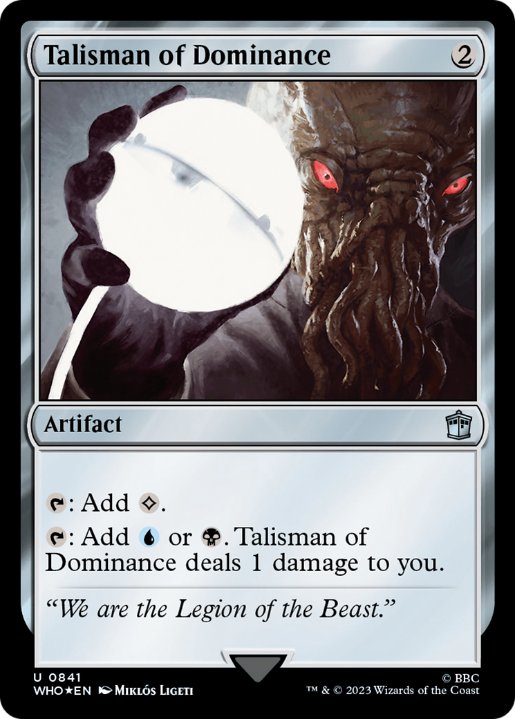 Talisman of Dominance (Surge Foil) [Doctor Who] | Exor Games Bridgewater