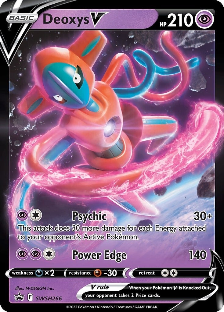 Deoxys V (SWSH266) [Sword & Shield: Black Star Promos] | Exor Games Bridgewater