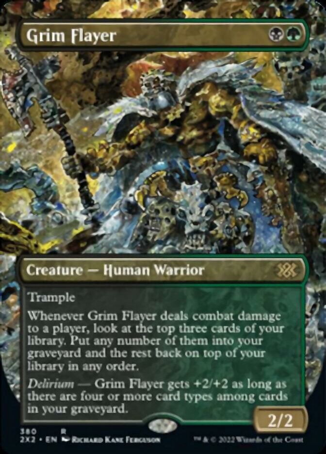 Grim Flayer (Borderless Alternate Art) [Double Masters 2022] | Exor Games Bridgewater