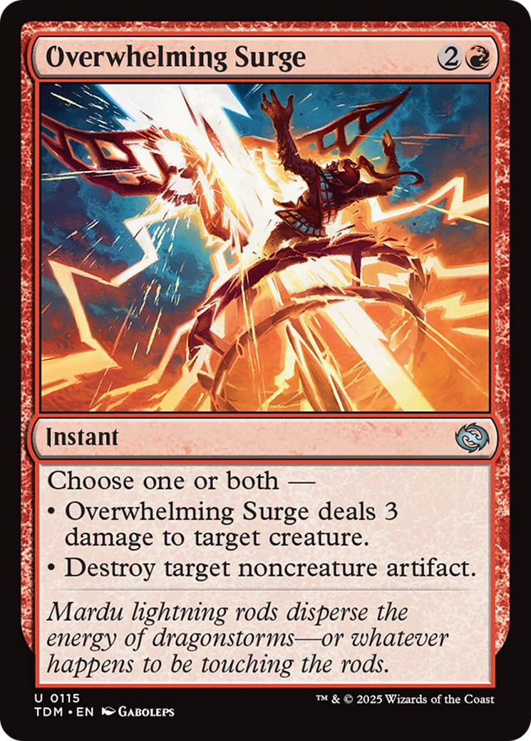 Overwhelming Surge [Tarkir: Dragonstorm] | Exor Games Bridgewater