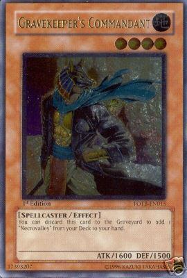 Gravekeeper's Commandant [FOTB-EN015] Ultimate Rare | Exor Games Bridgewater