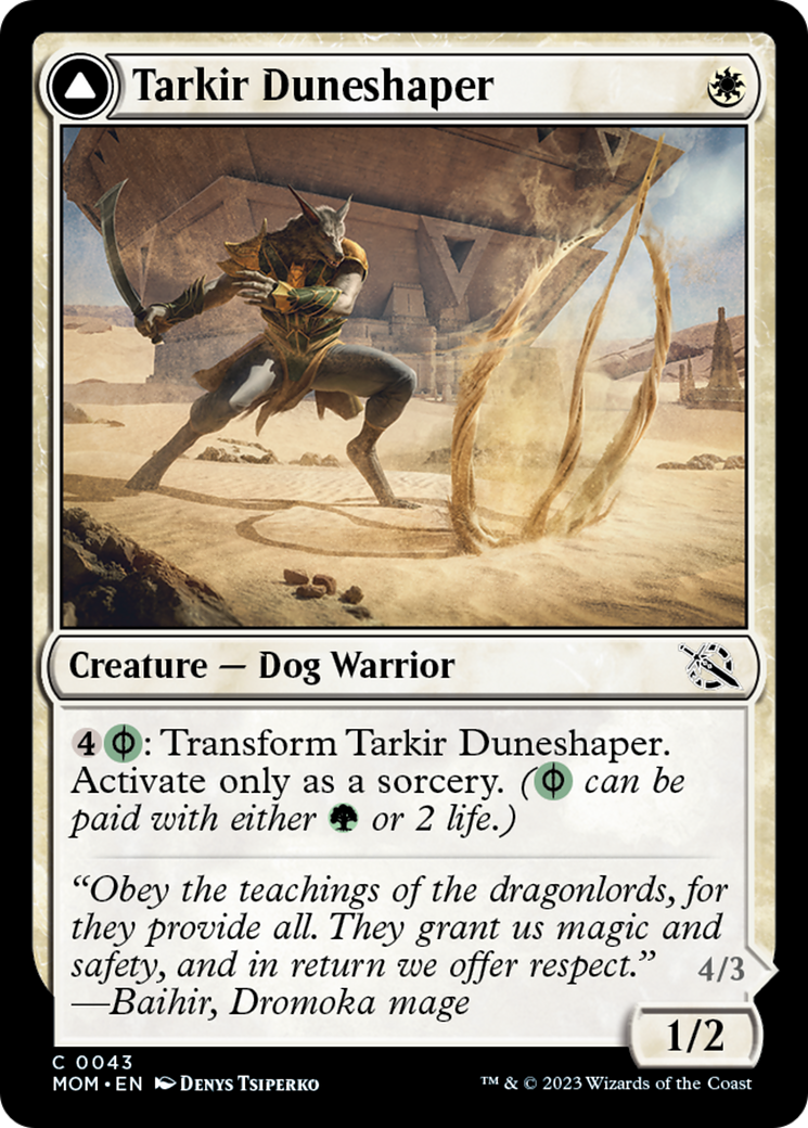 Tarkir Duneshaper // Burnished Dunestomper [March of the Machine] | Exor Games Bridgewater