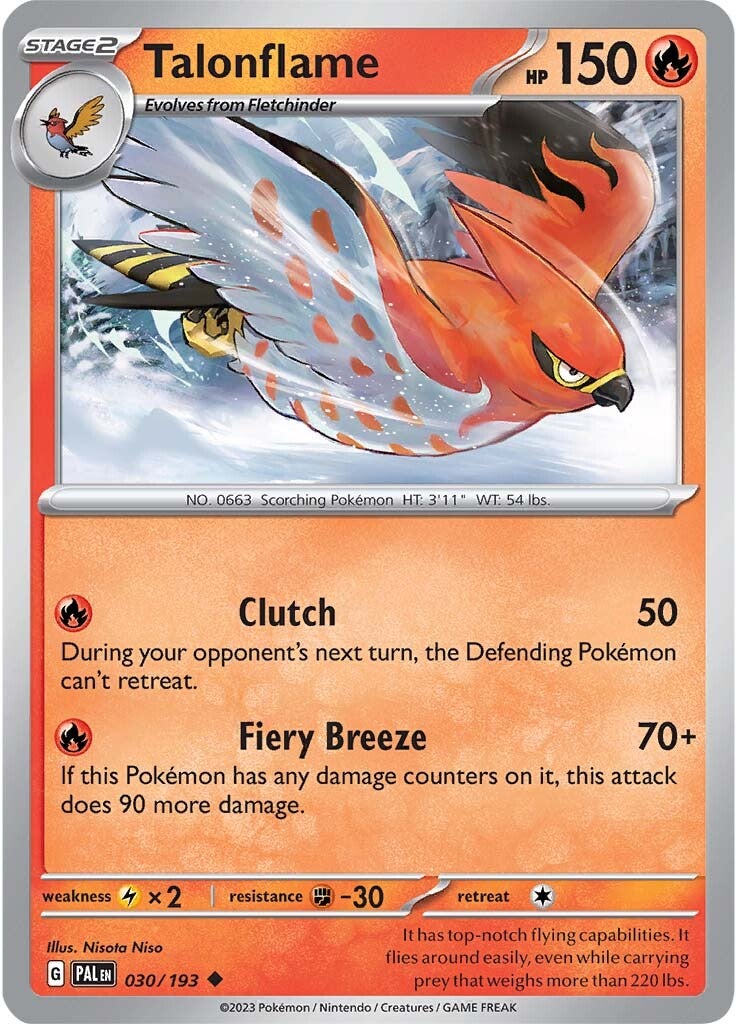 Talonflame (030/193) [Scarlet & Violet: Paldea Evolved] | Exor Games Bridgewater