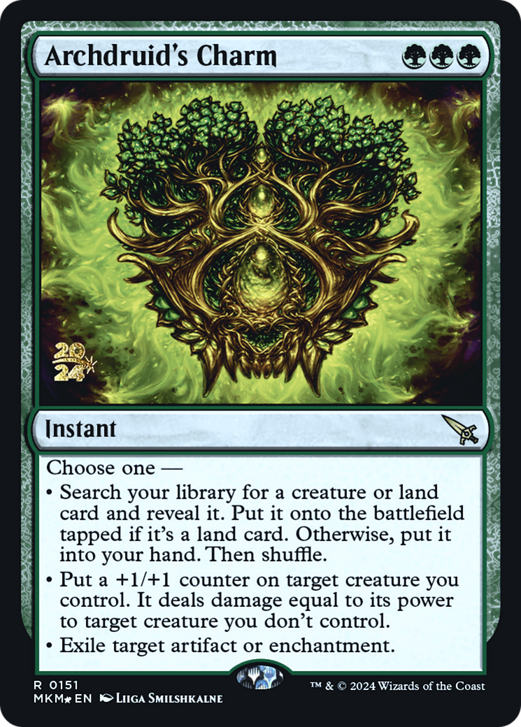 Archdruid's Charm [Murders at Karlov Manor Prerelease Promos] | Exor Games Bridgewater