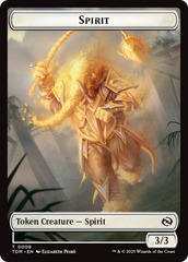 Spirit (0008) // Spirit (0009) Double-Sided Token [Tarkir: Dragonstorm Tokens] | Exor Games Bridgewater